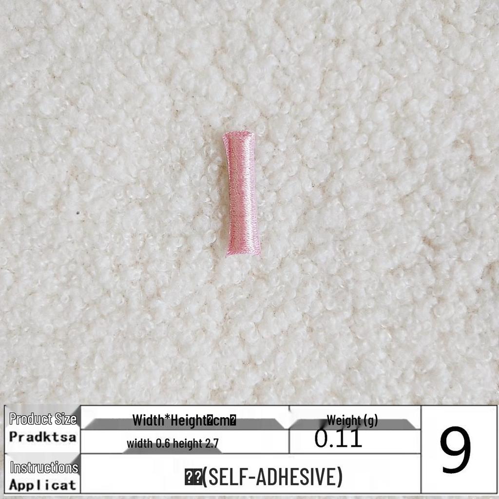 Pink English Letter Embroidery Patch for DIY Clothing