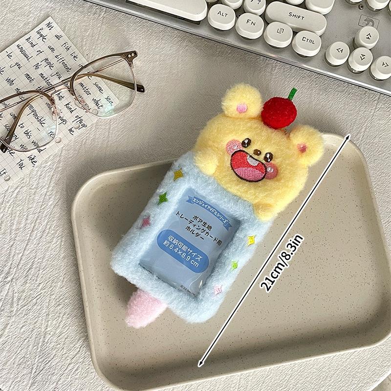 Plush Photocard Holder Cute Photocard Binder 3In Cards Albums For Cards Idol Kpop Cards Protective Case