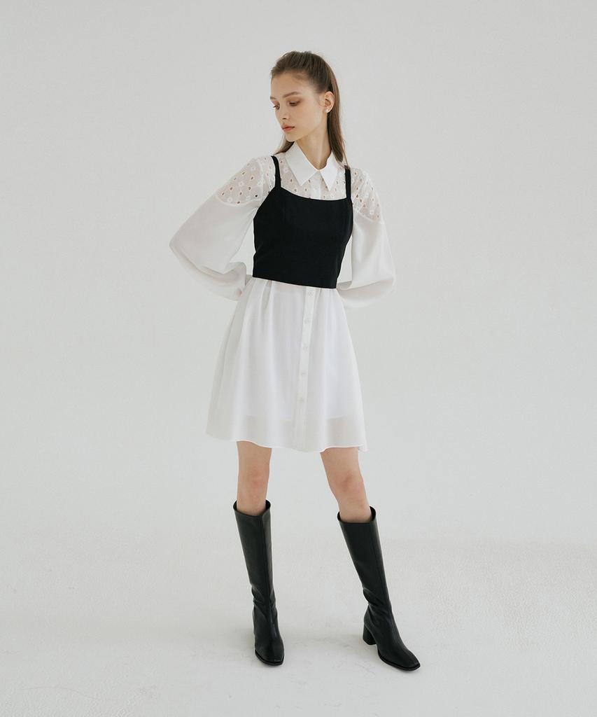 MULLION Punching Shirt Dress
