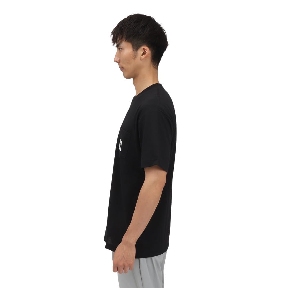 The North Face Short Sleeve Square Logo Pocket Size M T-Shirt, S/S Tee, Black,
