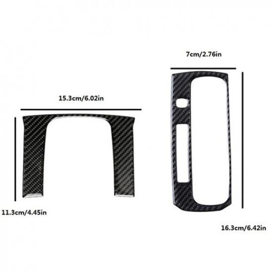 ABS Carbon Fiber Car Interior Frame Trim Fit for Honda 10th Gen Civic 2016-