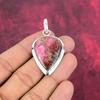 Rhodonit-Schmuck, 925er Sterling-Silber-Anhänger, handgefertigter Edelstein-Schmuck, Geschenke für die Frau, brandneuer Anhänger