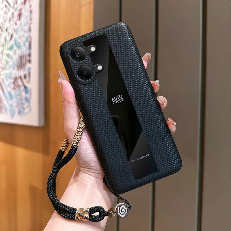 Sheepskin Leather Carbon Fiber Texture Pattern Case For Poco X8 ProMax F8 Ultra X/M/F 7 6 Pro Hypercar Design Protect Back Cover