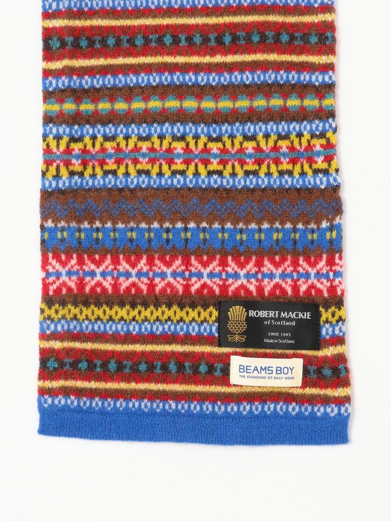 Beams Boy Scarf/Scarf [Special Order] Robert Mackie Fair Isle Scarf Women's Multi One Size