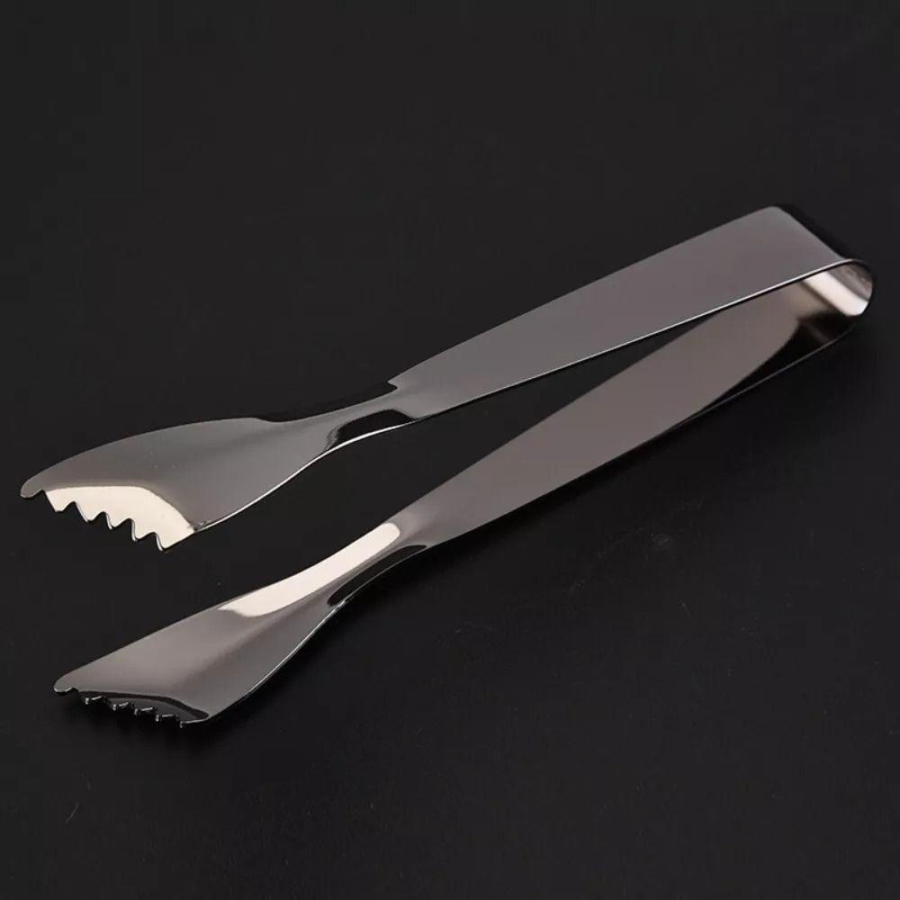Multifunctional Food Clip 304 Stainless Steel Serving Tongs Barbecue Clip Serrated Ice Cube Clip