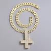 Men's Hip Hop Sweater Pendant with Cross Design