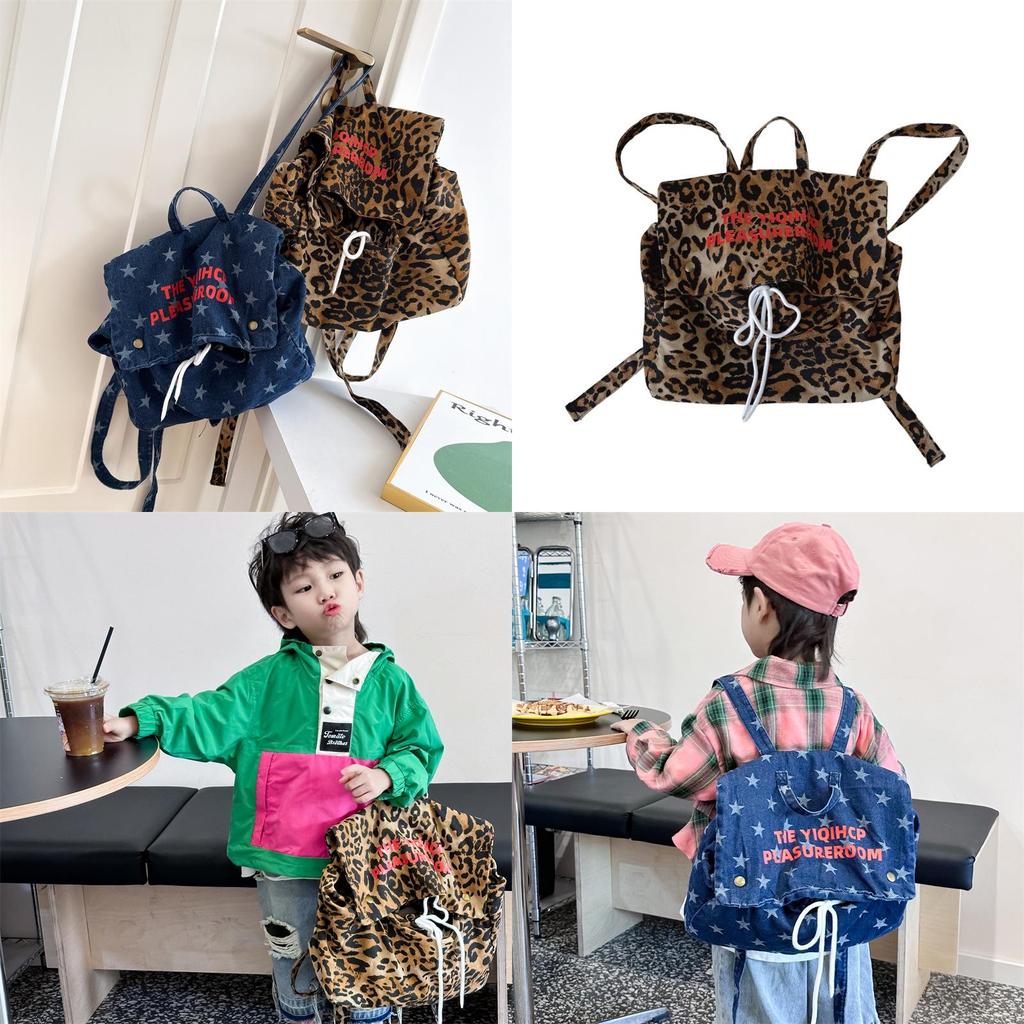 Fashionable Unisex Kids Backpack With Breathable Nylon Material And Stylish Star Pattern