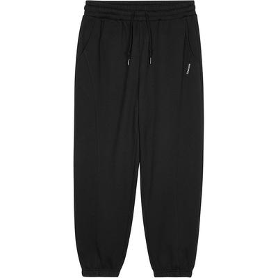 Windproof Warm Casual Simple Knitted Sports Pants Men Pants Carbon-Black L424M127-0018