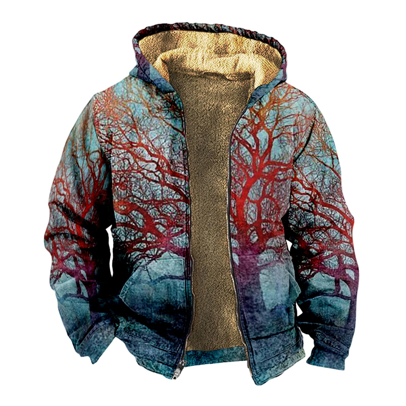 

Мужской индивидуальный повседневный свитер на молнии с длинным рукавом и принтом, толстый хлопковый костюм, зимний костюм XXXL тёмно-синий