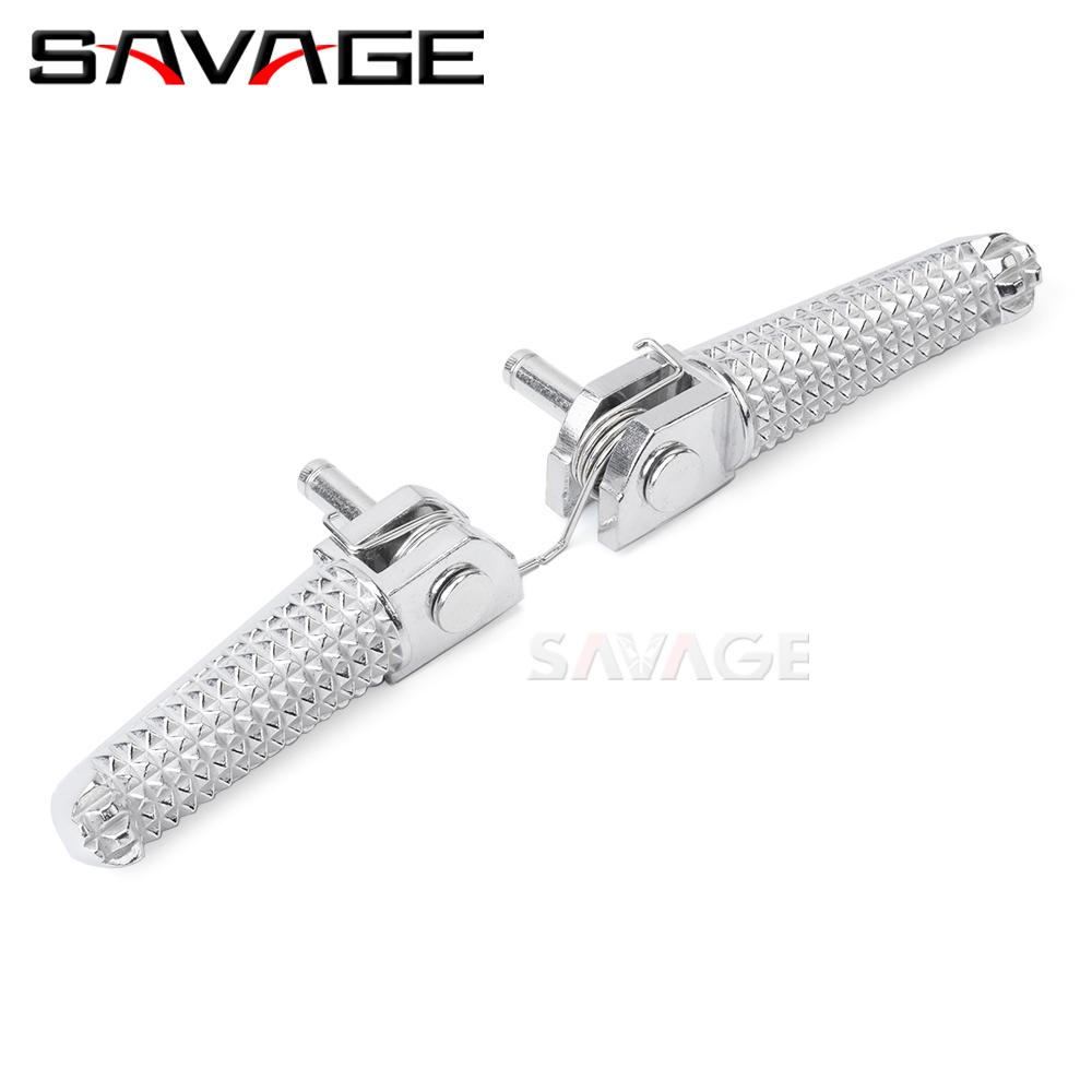 Front Footrest Foot Peg For YAMAHA YZF R125 R25 R3 MT125 MT25 MT03 MT09 FZ09 MT10 MT07 FZ6 XJ6 Motorcycle Rider Foot Rests Pedal