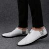 Cowhide Casual Shoes Large Size Foot Loafers Business Dress Leather Shoes Men's Breathable Men's Shoes Foreign Trade Lazy Shoes