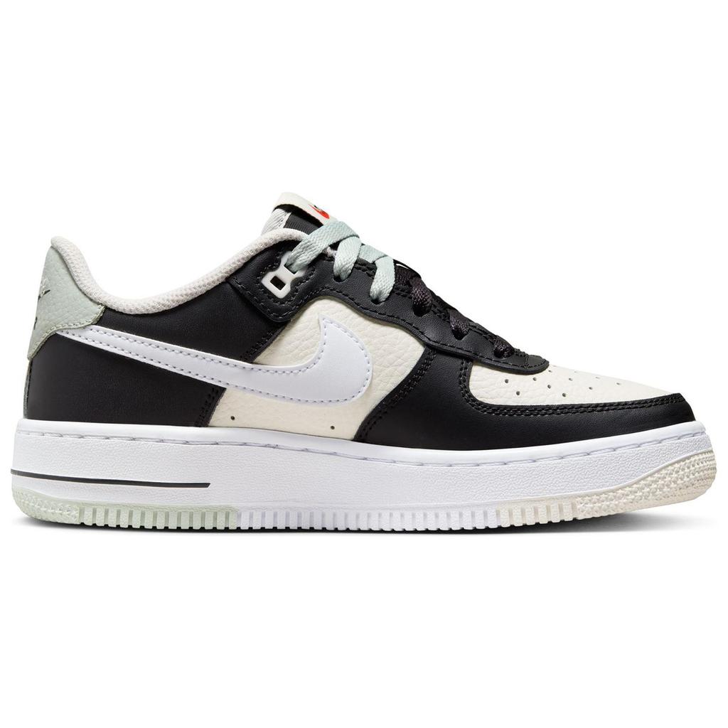 Nike Air Force 1 07 LV8 GS Split - Black Phantom Kids Sneakers White Light-Silver FB9035-002