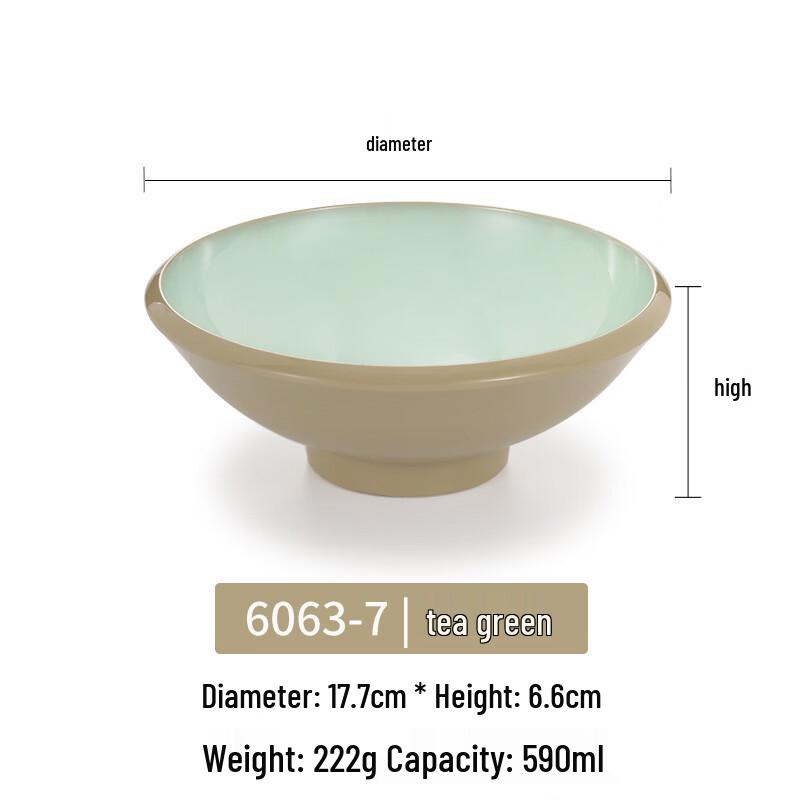 Nordic Style Melamine Square Noodle Bowl