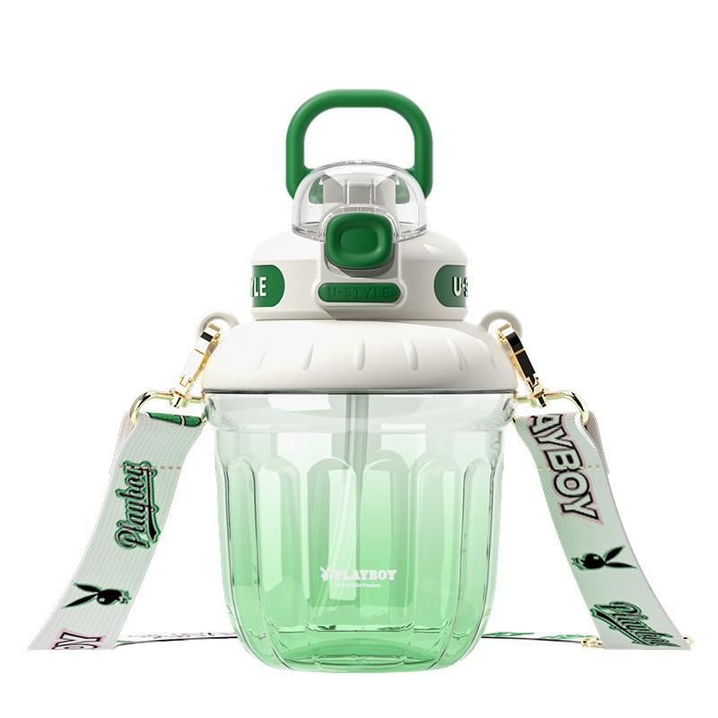 Water bottle Ikes Playboy space cup high value large capacity straw cup student tea cup fashion portable sports