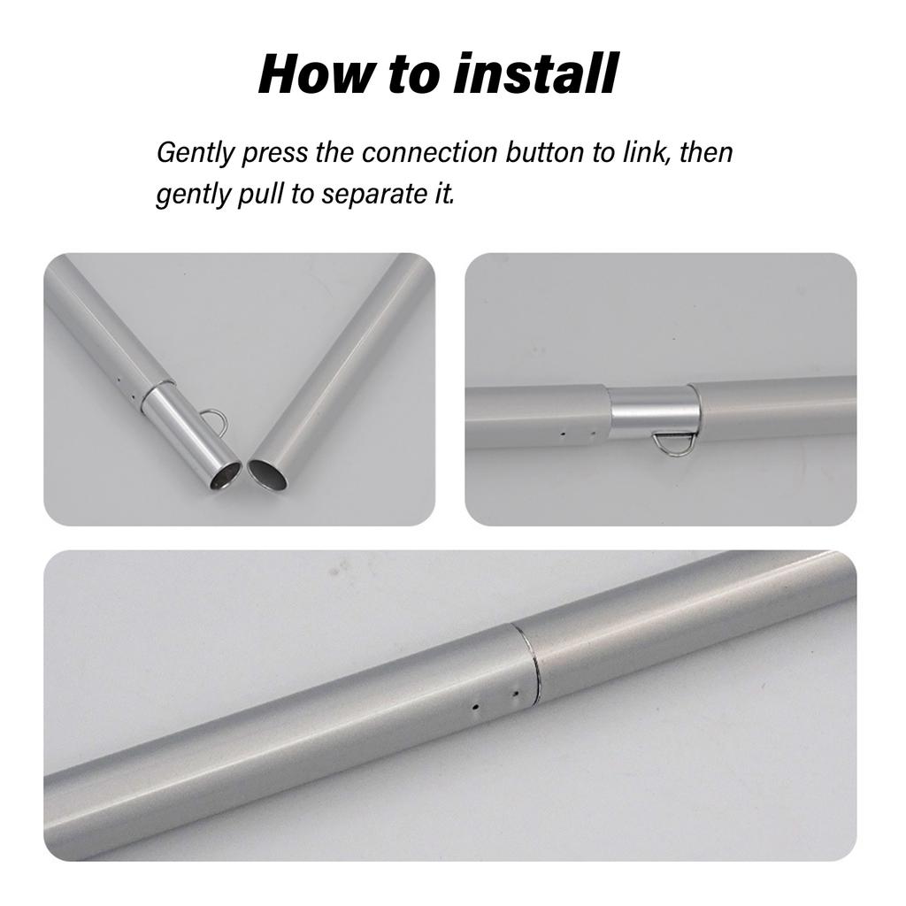 Aluminum Alloys Rod Suit Outdoor Camping Gear Heavy Type Tent Accessories for Various Sized Tents