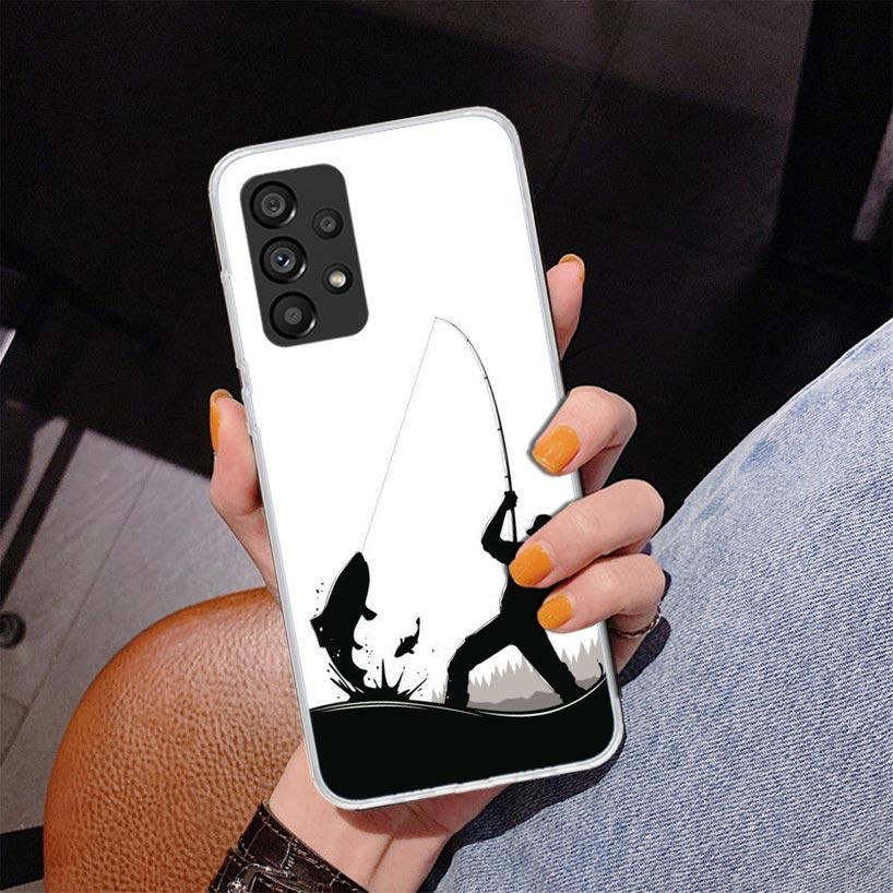 Hunting Fishing Man Phone Case For Samsung Galaxy A17 A16 A15 A14 A13 A57 A56 A55 A54 A53 A37 A36 A35 A34 A33 A26 A25 A24 A23 Ga