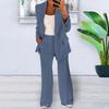 Women's Pants Suit Set Dressy One Button Long Sleeve Blazer And Pants