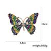 Fashion Personalized Oil Drop Butterfly Brooch, High-End Clothing Corsage Anti-Light