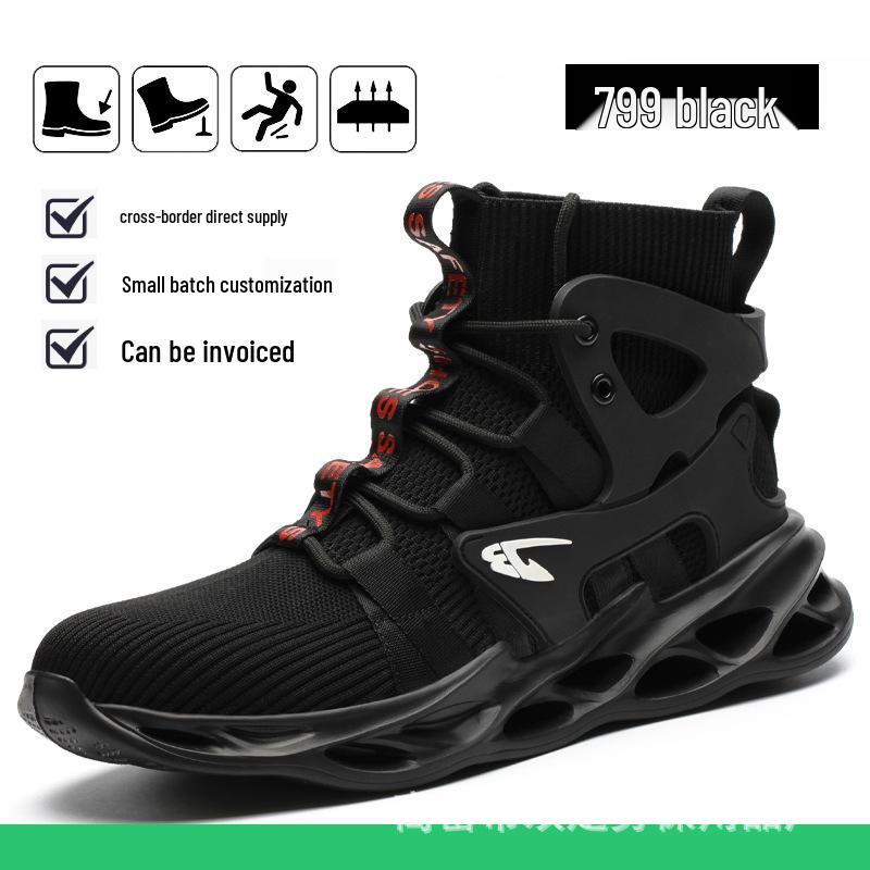 All-Season Steel Toe High-Top Safety Boots: Anti-Smash, Anti-Puncture, Comfort for Long Hours