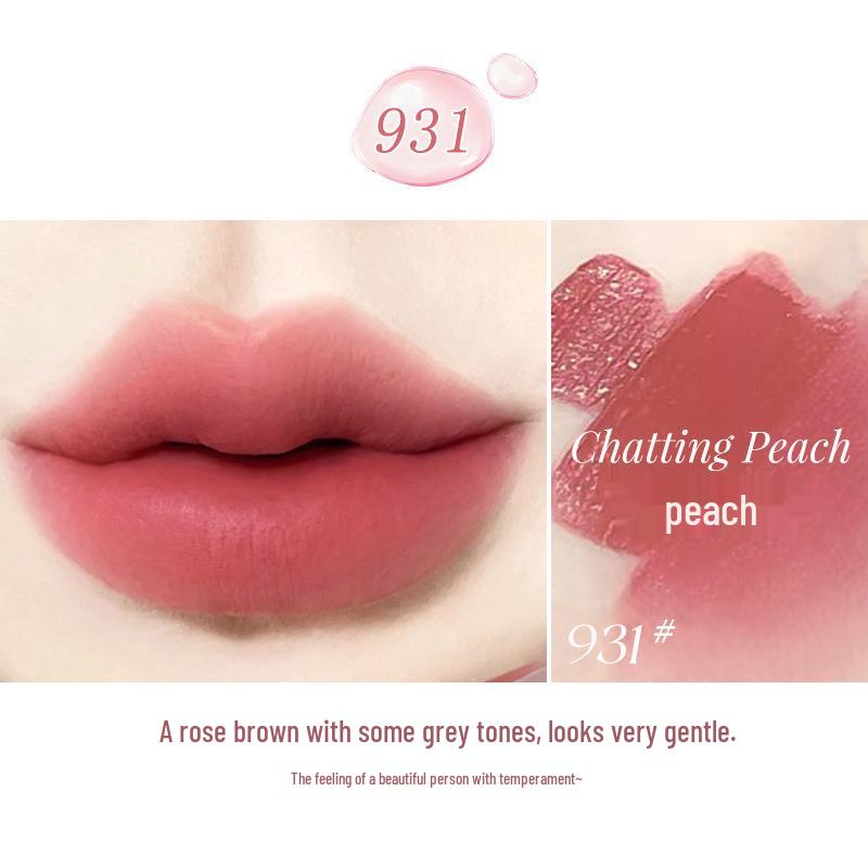 Матовый блеск для губ NOVO: Легкая, водостойкая, натурально выглядящая, не оставляющая следов, отбеливающая помада для студентов