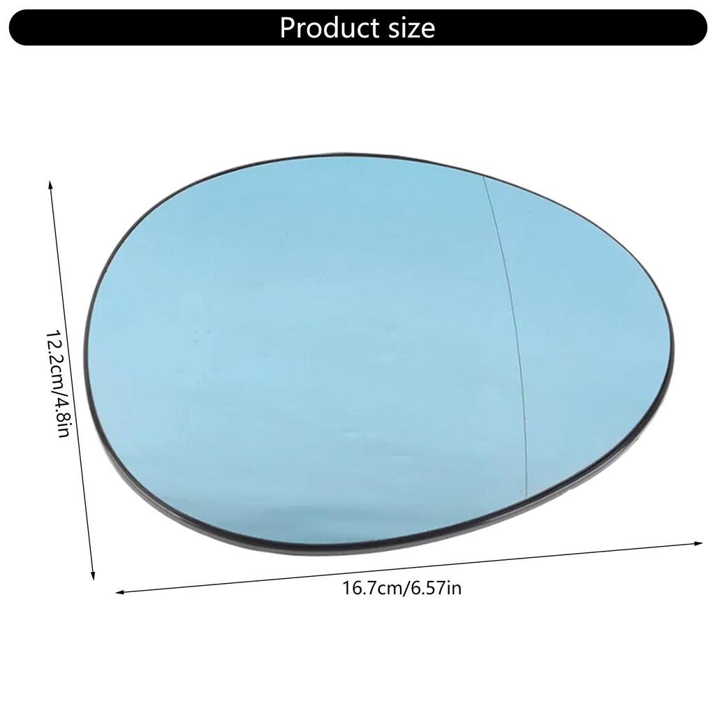 Automotive Accessory for R55 R56 51169803193 51162755625 Left/Right Wing Mirror Glass Replacement Rearview Mirror Glass