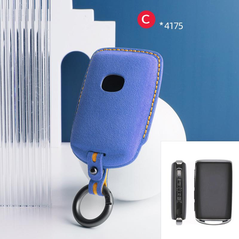 Top Suede Car Key Case Cover Shell For For Mazda 3 Alexa Cx30 Cx-50 Cx-5 Cx5 Cx3 Cx-3 Cx8 Cx-8 Cx9 Cx-9 Protector Keyless Fob
