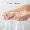 Large Hair Drying Towel Solid Color Water Absorbent Microfiber Wrap with Elastic Strap Soft Quick Drying Towel for Hair