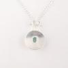 Natural Aqua Chalcedony Gemstone 925 Solid Silver Jewelry Handmade Pendant 1.4" PP-57-19
