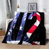 U2 Rock Bang Bono 3D-Druckdecke, Weiche Überwurfdecke für Zuhause Schlafzimmer Bett Sofa Picknick Reisen Büro Ruhe Decke Kinder