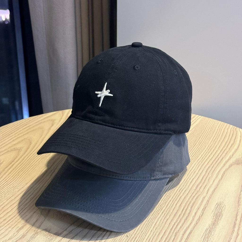 New high-quality soft-top brushed baseball cap for women, spring and summer trendy sun protection cap, solid color cap for men