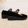 Fashion Women Fashion Sweet Light Weight Black Platform High Quality Buckle Strap Shoes Lady Casual & Retro Dance Flat Shoes 2025