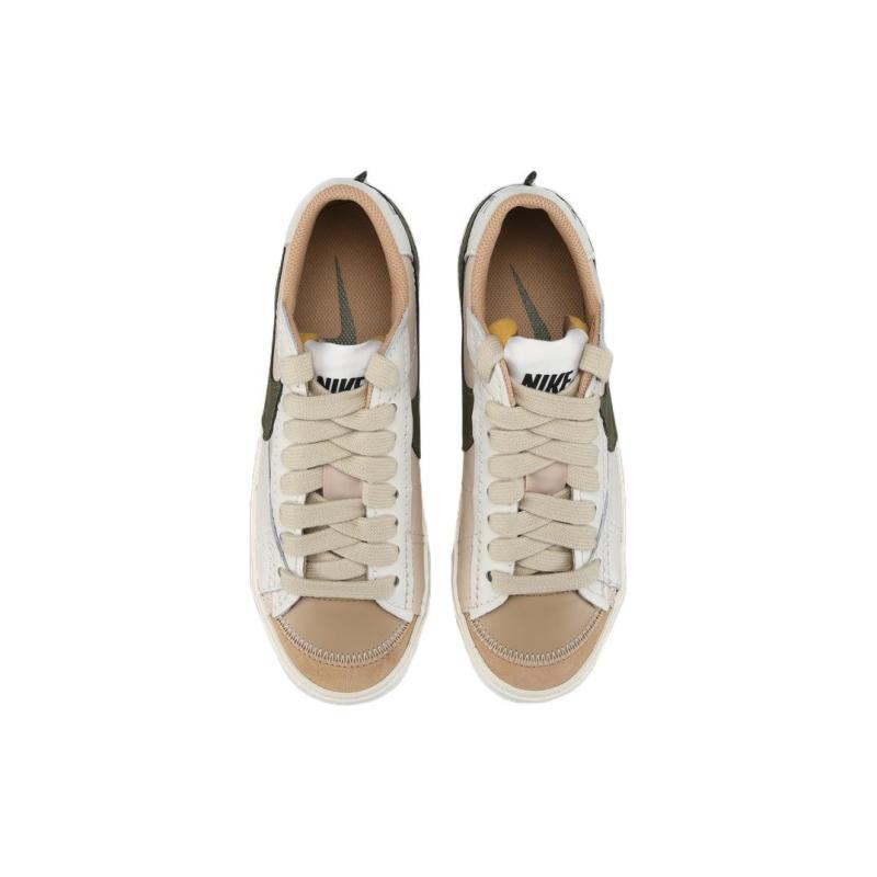 Nike Blazer Low 77 Jumbo Sanddrift Medium Olive Women's Sneakers Skateboard Shoes DQ1470-105