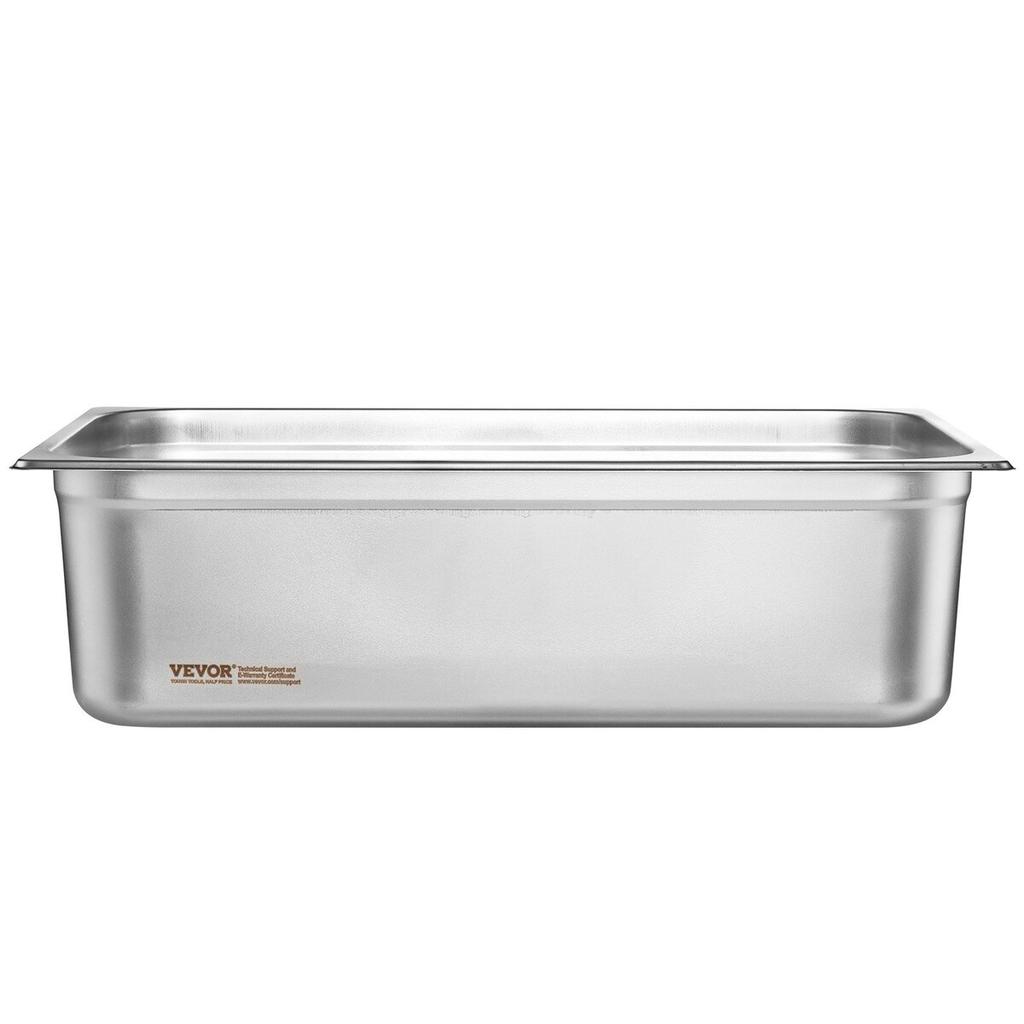 6 Pack Full Size Hotel Pans Steam Table Pan Stainless Steel 6" Deep