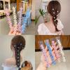 10Pcs/set Flower Hair Clips Rhinestones Girl Hair Claws Kids Fashion Hairpins Sweet Headwear Hair Accessories