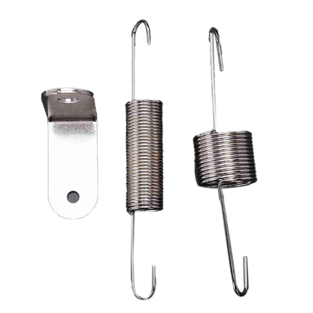 1 set Kit Molla di Ritorno Acceleratore Cromata Staffa Molla di Ritorno Acceleratore Doppia Molla Per Parti Auto SBC BBC 302 350