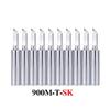 10Pcs/Lot 900M-T Series Soldering Iron Tip Set Lead Free Welding Head for Hakko 936 937 Soldering Station BGA Rework Tools