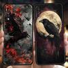 Handyhülle für Samsung Galaxy A56 A36 A26 A06 A16 A24 A36 A54 A14 A42 A22 A20 A12 A10 5G Weiche TPU-Schale Schwarzer Rabe Fundas Capas