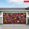 2D Plane  1 Piece  Red and Purple Autumn Leaves  Background Cloth 2D Plane Printing for Multi-scene Application