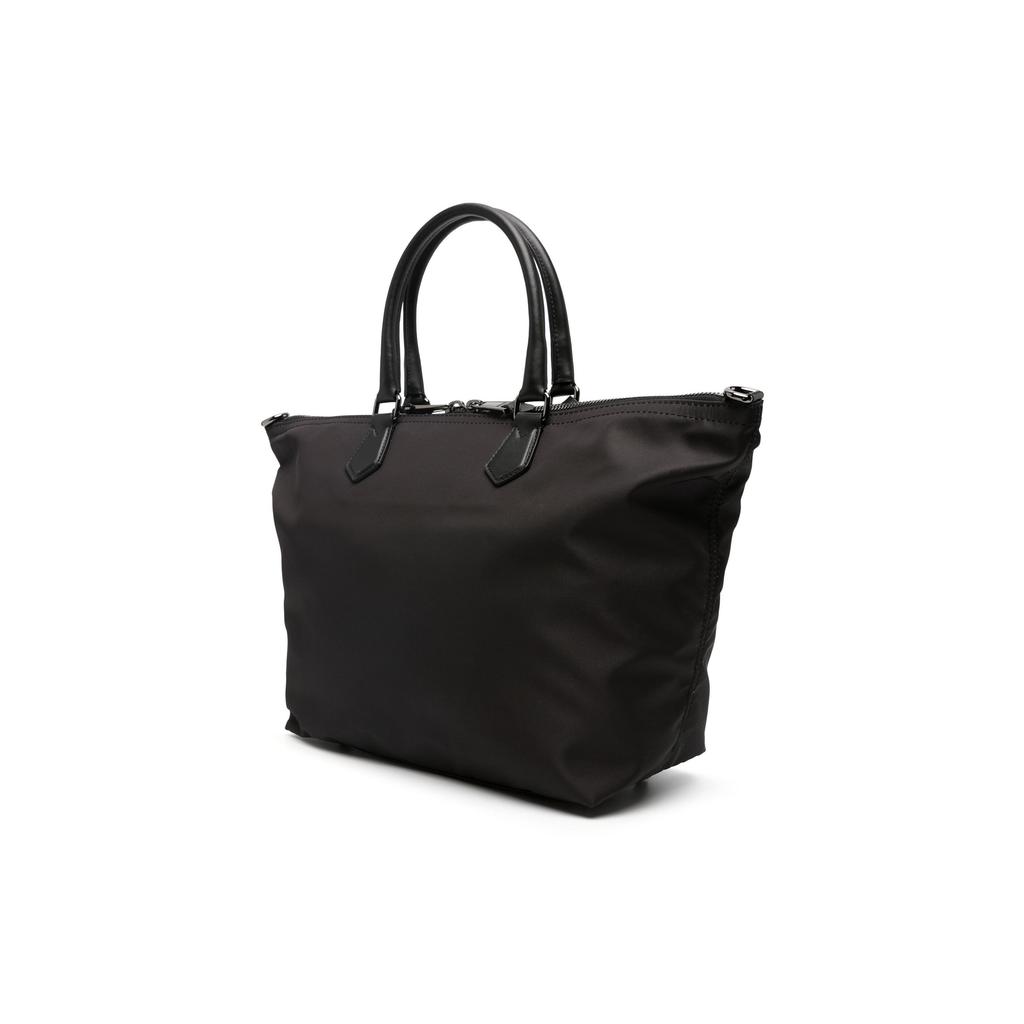 Moschino Illustration Print Polyester And Calfskin Tote Bag Men Tote Bags Black A742482021555