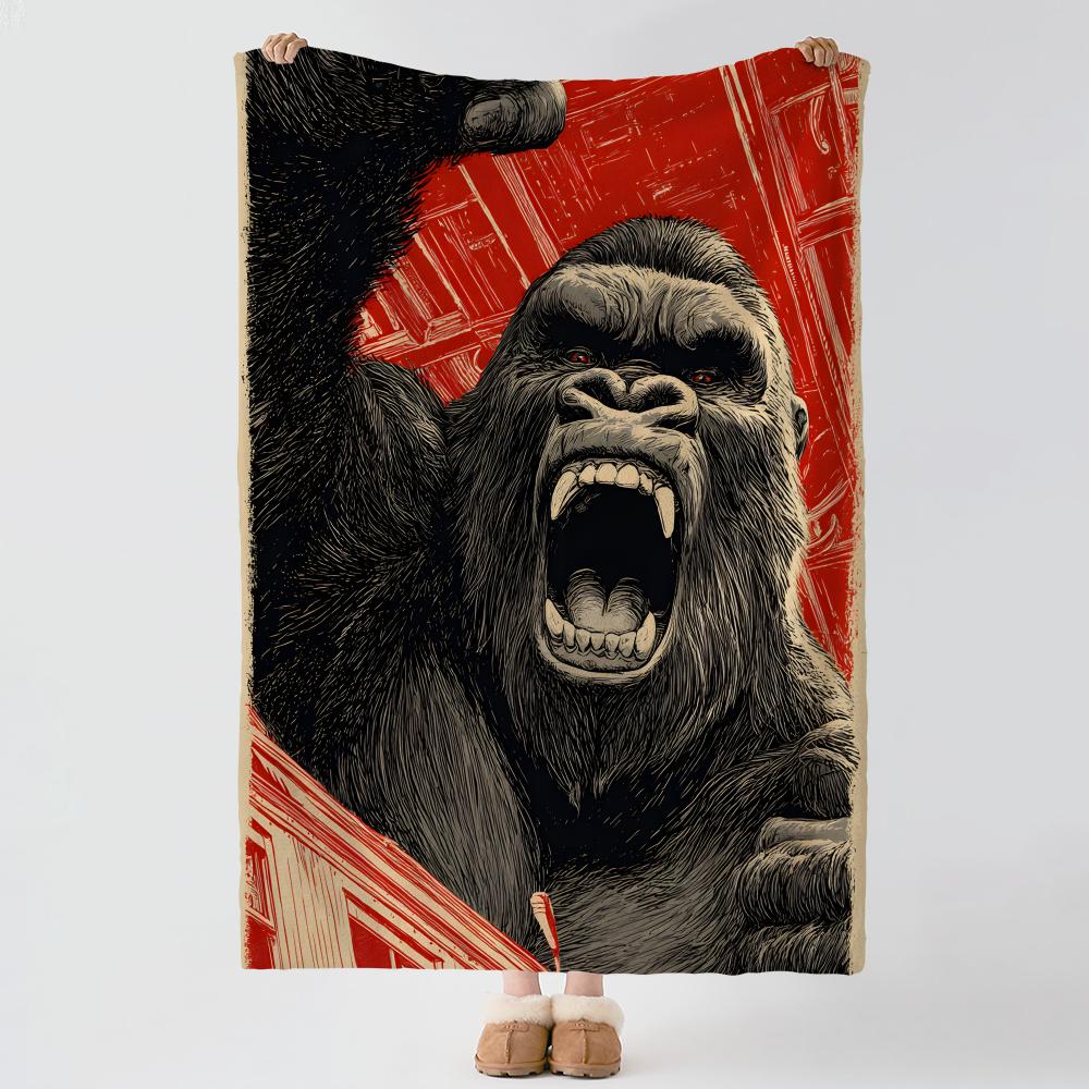 movie K-King Kong-g Throw Thick Comfort Flannel Quilt, Multi-scene Use Indoor Outdoor Daily Nap