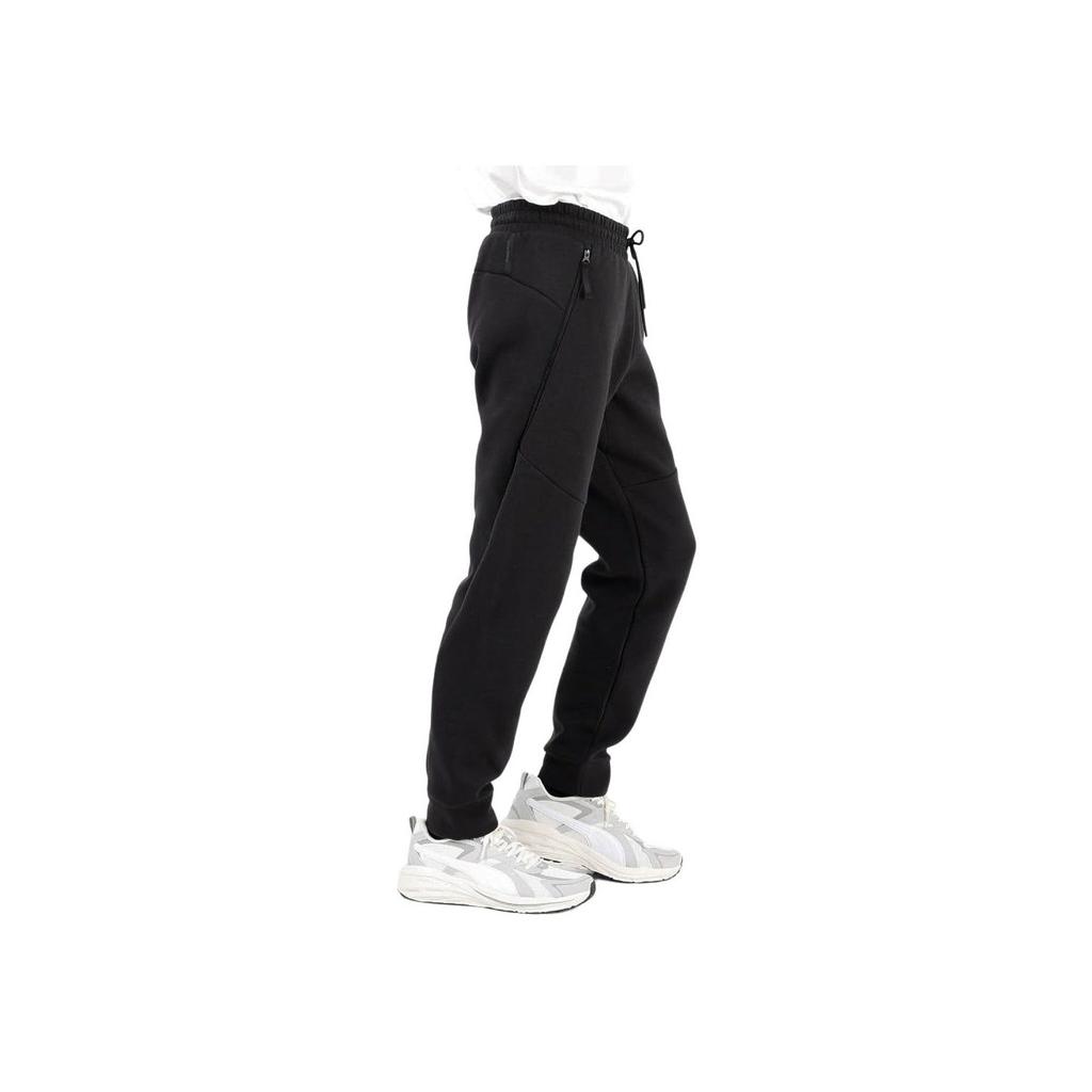 Puma Solid Logo Running Fitness Training Knitted Pants Men Bottoms Black 626141-01