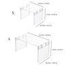 Multi Purpose Layered Fridge Rack Space Saving Kitchen Organizer Shelf Accessory Transparent Cosmetics Desktop Stand