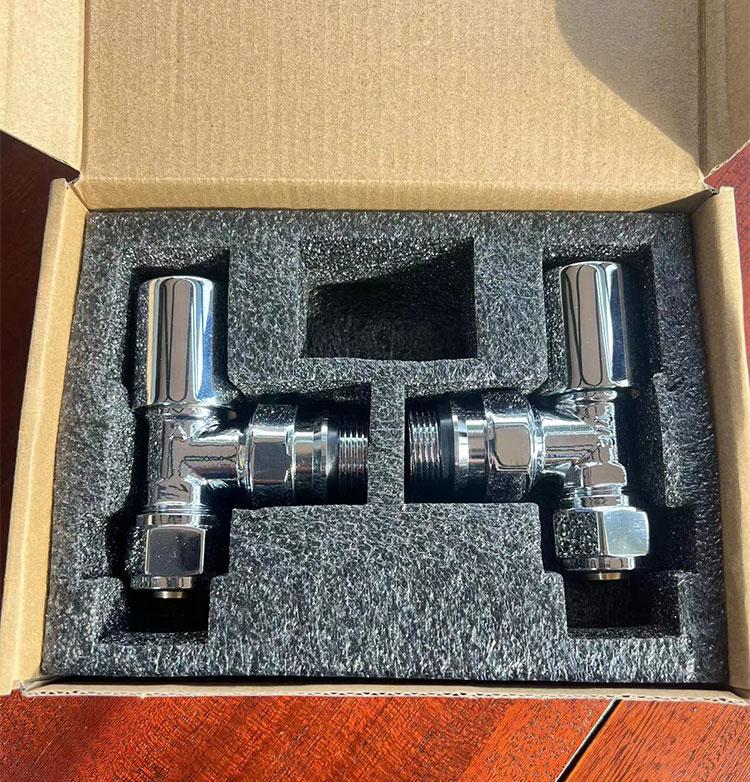 Pinshang Premium 20*6 All-Copper Thermostatic Valve with Polished Chrome-Plated Finish