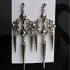 Silver Gothic Filigree Earrings