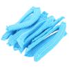100PCS Disposable Hair Shower Cap Non Woven Anti Dust Hat Strip Blue NOn Woven Caps for Salon