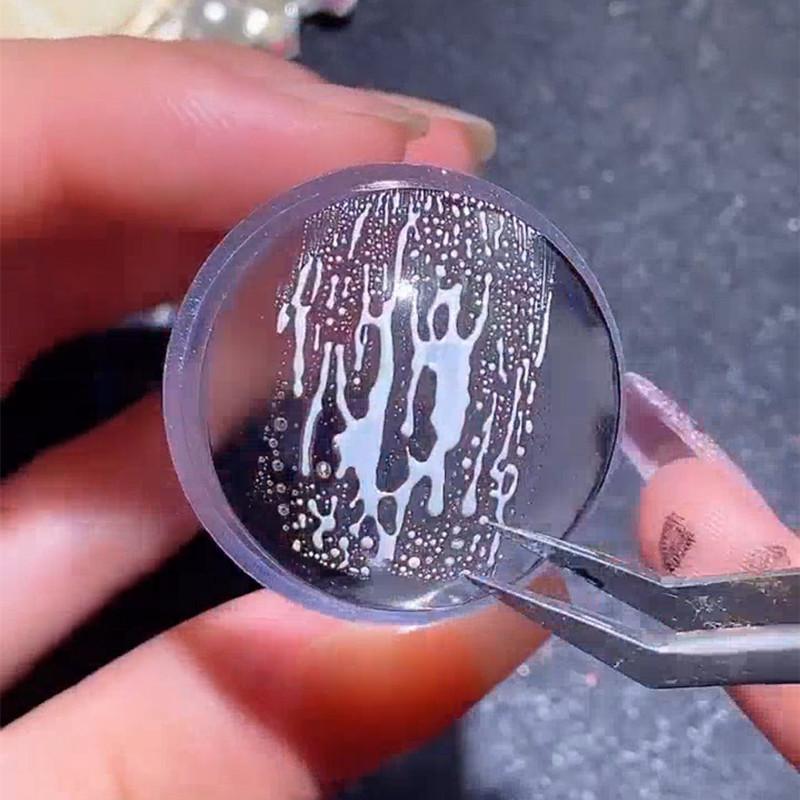 Easy-French Nail Stamper Monocle Jelly Print Silicone Transfer Print Scraper