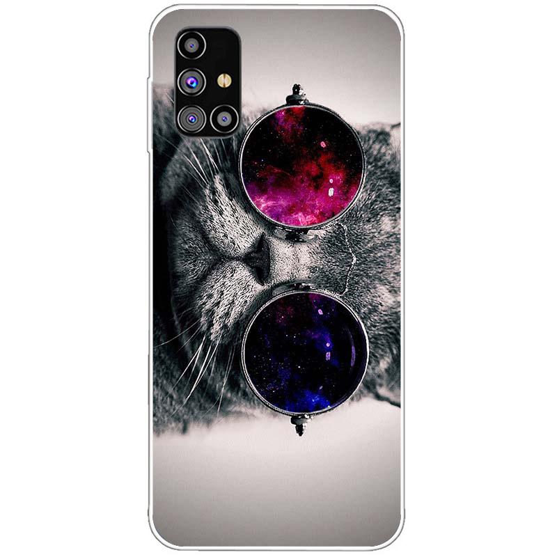 Do Samsung Galaxy A31 A51 A71 Etui Silikonowe Tylne Etui Telefoniczne Do Samsung A315 A515 A715 Miękkie Etui Zderzak Coque z Kreskówką