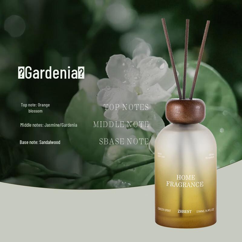 Zuohe QLQ Gardenia Reed Diffuser 500ml 1 bottle