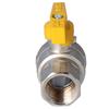 Nickel-plated Gas Ball Valve with Aluminum Butterfly (MAI) (NW Version) O