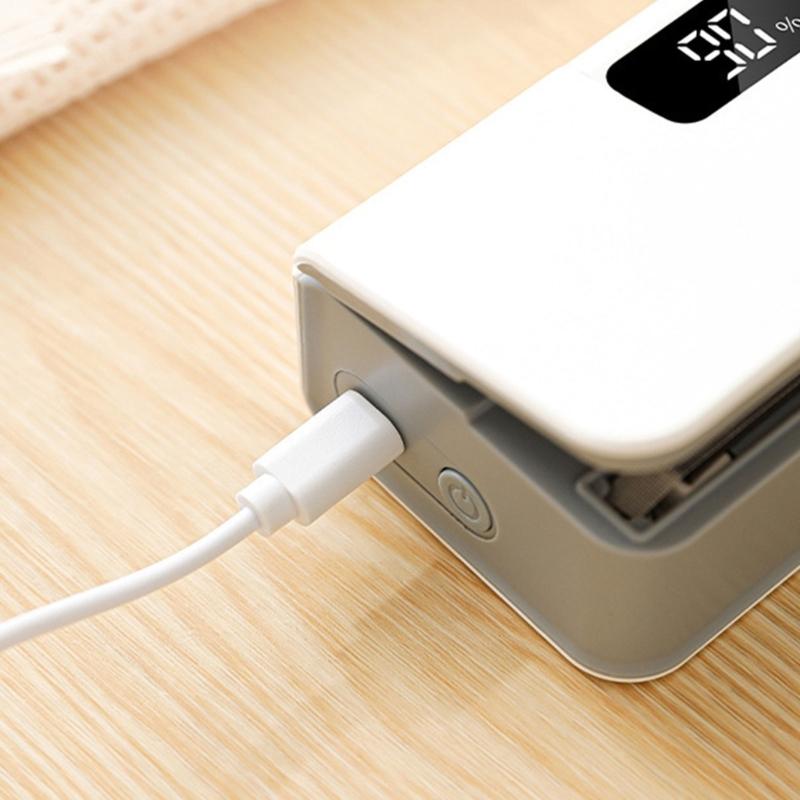 Lightweight Rechargeable Vacuum Sealer 1600mAh Battery Vacuum Sealing Machine for Home Kitchen and Outdoor Activities